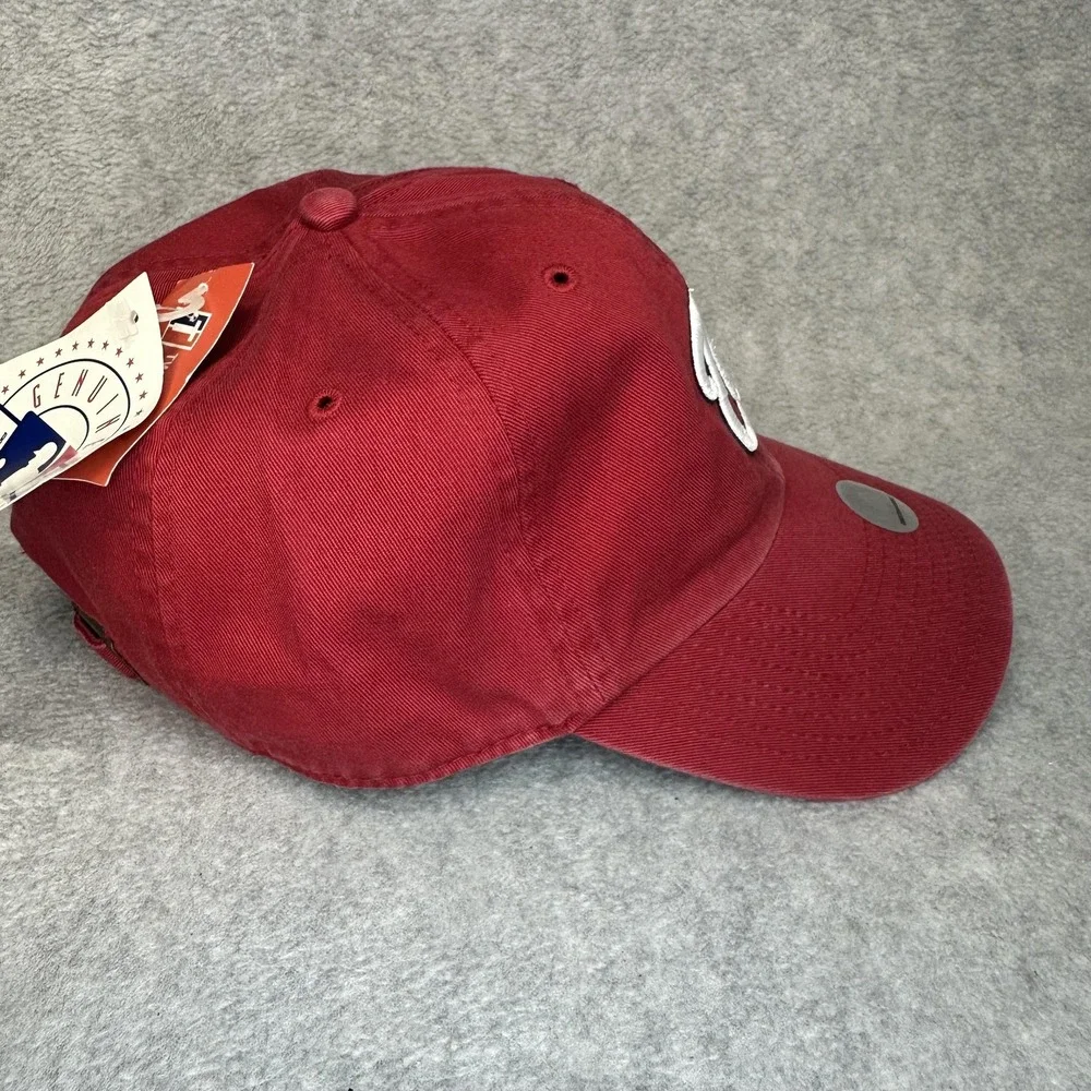 Washington Nationals Hat Cap Strap‎ Back Mens One Size Red MLB Baseball Dad Hat